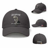 FDR Great Depression Deal With It Baseball Cap Funny History Meme