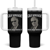 FDR Great Depression Deal With It Tumbler With Handle Funny History Meme