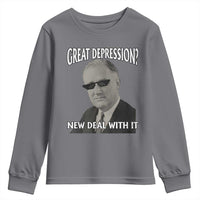 FDR Great Depression Deal With It Youth Sweatshirt Funny History Meme
