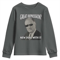 FDR Great Depression Deal With It Youth Sweatshirt Funny History Meme