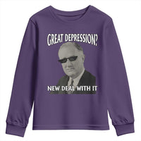 FDR Great Depression Deal With It Youth Sweatshirt Funny History Meme