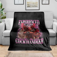 Embarrassing Adult Humor Experienced Cock Handler Inappropriate Throw Blanket - Wonder Print Shop