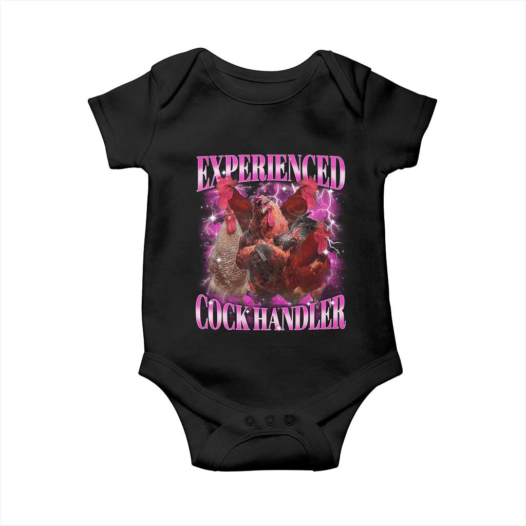 Embarrassing Adult Humor Experienced Cock Handler Inappropriate Baby Onesie - Wonder Print Shop