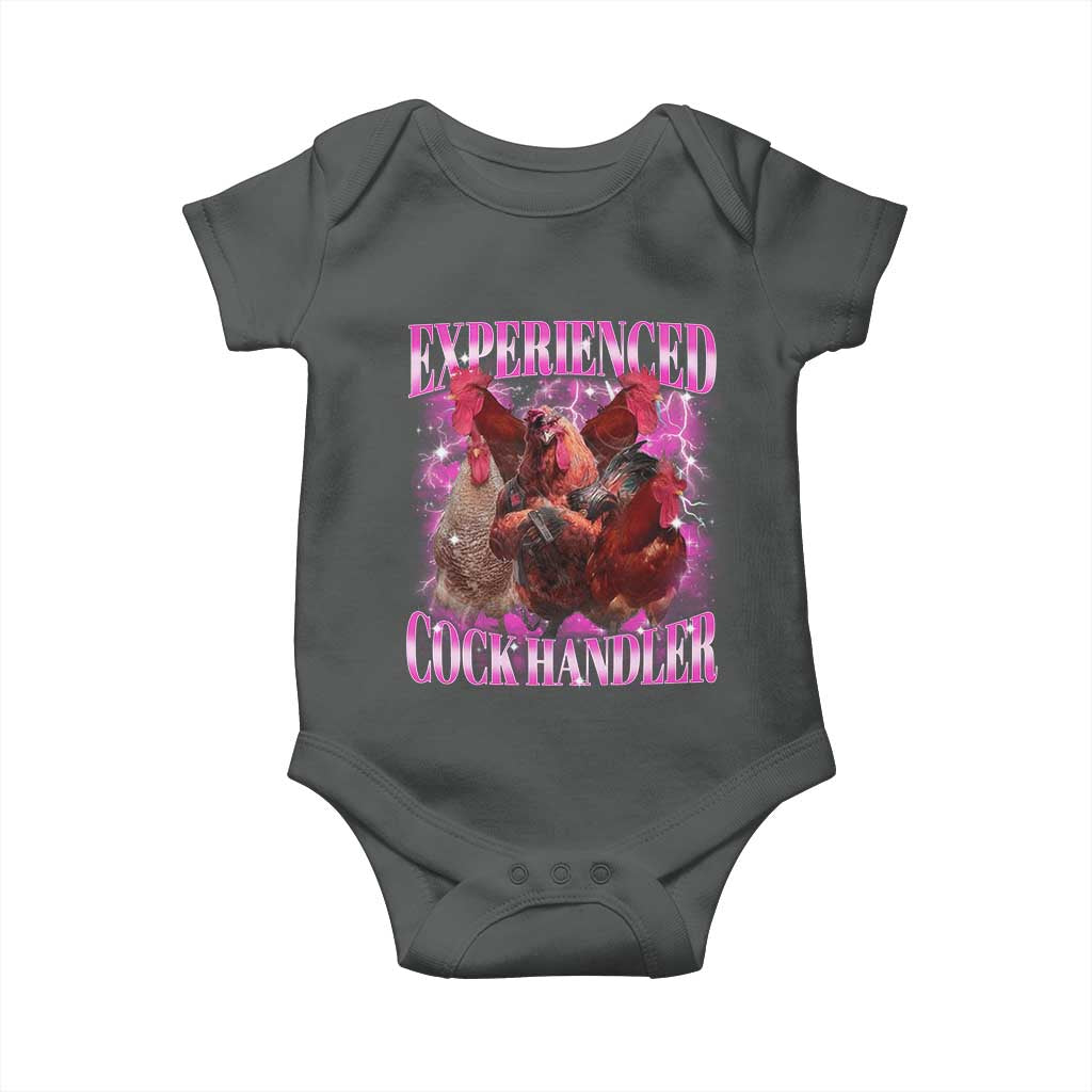 Embarrassing Adult Humor Experienced Cock Handler Inappropriate Baby Onesie - Wonder Print Shop