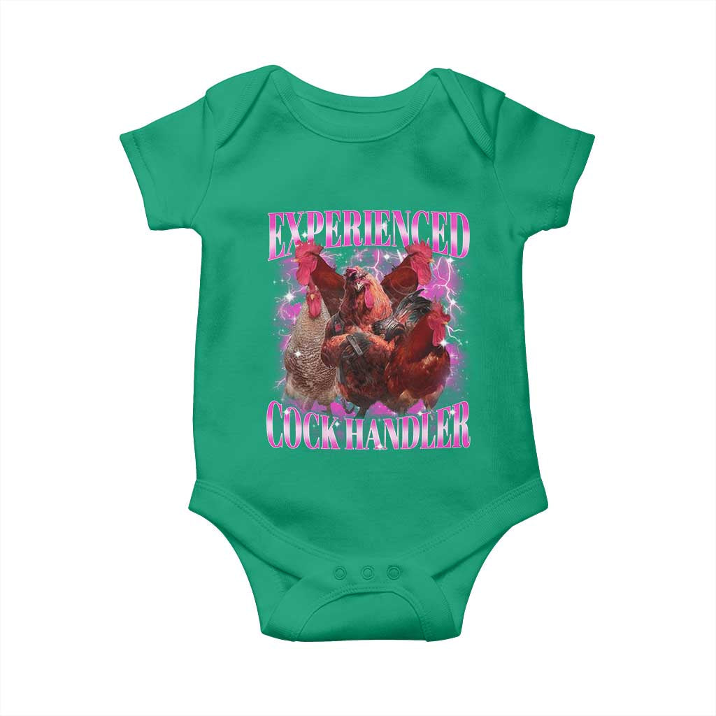 Embarrassing Adult Humor Experienced Cock Handler Inappropriate Baby Onesie - Wonder Print Shop