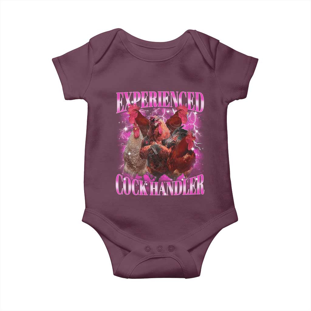 Embarrassing Adult Humor Experienced Cock Handler Inappropriate Baby Onesie - Wonder Print Shop