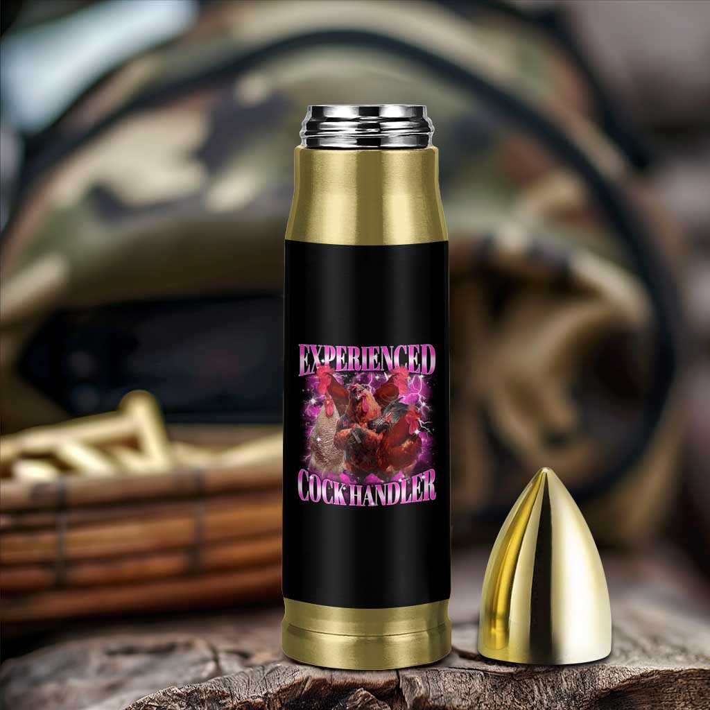 Embarrassing Adult Humor Experienced Cock Handler Inappropriate Bullet Tumbler - Wonder Print Shop