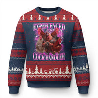 Embarrassing Adult Humor Experienced Cock Handler Inappropriate Ugly Christmas Sweater - Wonder Print Shop