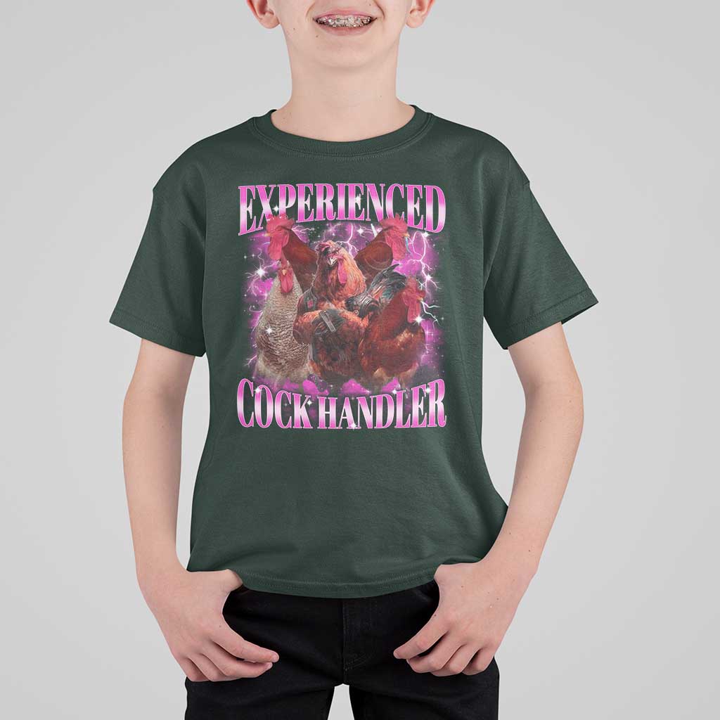 Embarrassing Adult Humor Experienced Cock Handler Inappropriate T Shirt For Kid - Wonder Print Shop