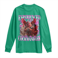 Embarrassing Adult Humor Experienced Cock Handler Inappropriate Long Sleeve Shirt - Wonder Print Shop