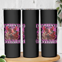 Embarrassing Adult Humor Experienced Cock Handler Inappropriate Skinny Tumbler - Wonder Print Shop