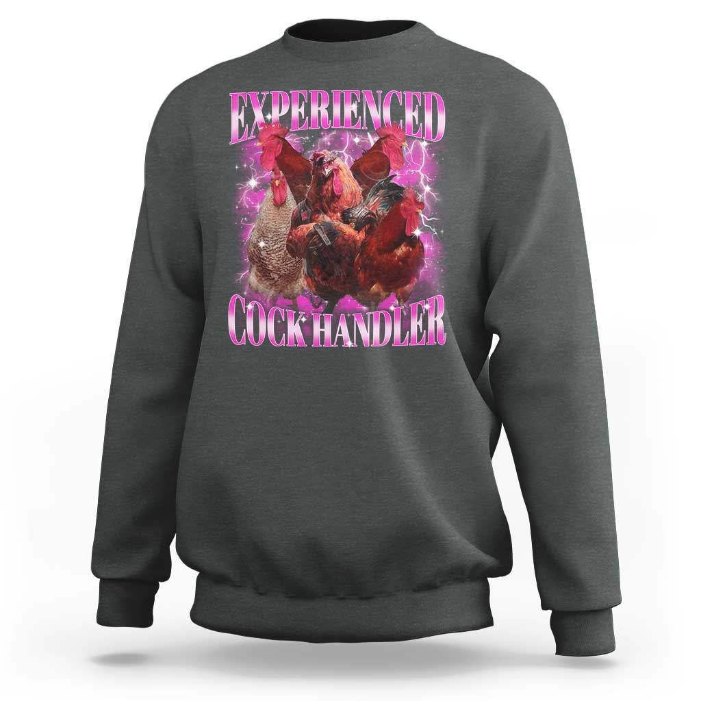 Embarrassing Adult Humor Experienced Cock Handler Inappropriate Sweatshirt - Wonder Print Shop