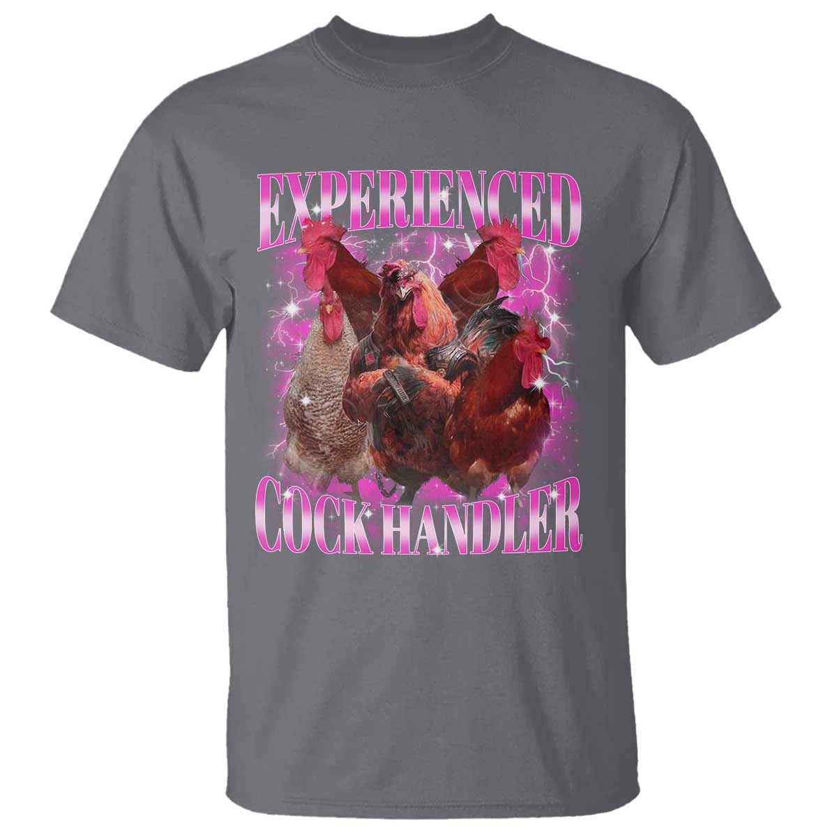 Embarrassing Adult Humor Experienced Cock Handler Inappropriate T Shirt - Wonder Print Shop