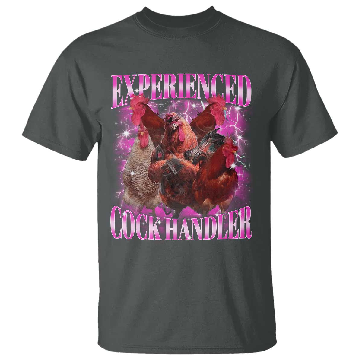 Embarrassing Adult Humor Experienced Cock Handler Inappropriate T Shirt - Wonder Print Shop