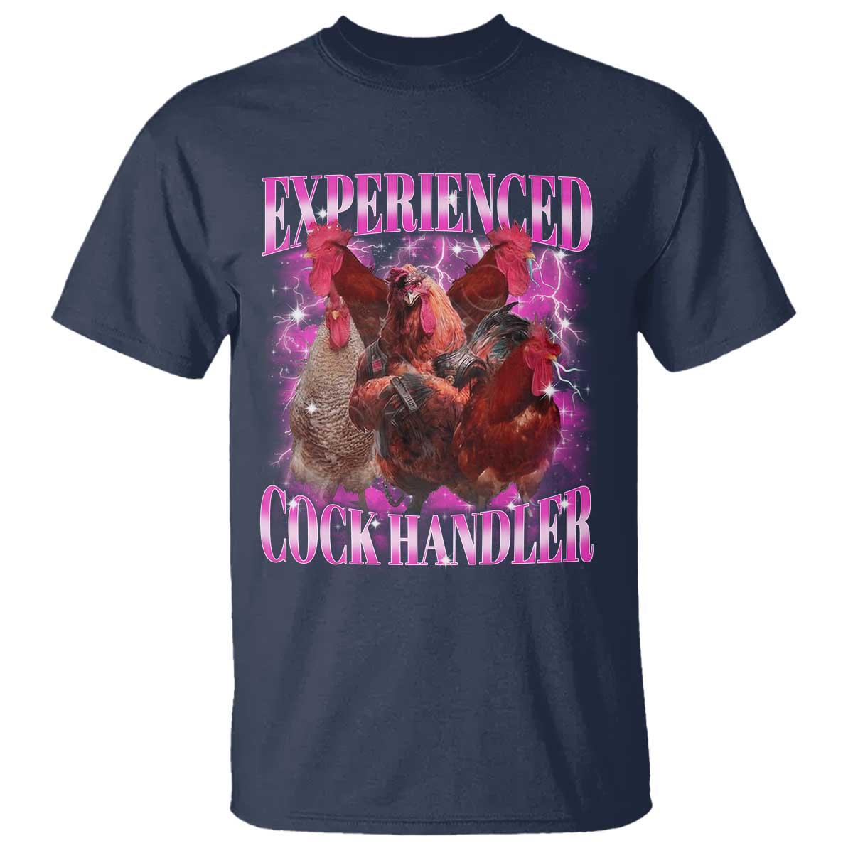 Embarrassing Adult Humor Experienced Cock Handler Inappropriate T Shirt - Wonder Print Shop