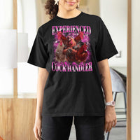 Embarrassing Adult Humor Experienced Cock Handler Inappropriate T Shirt For Women - Wonder Print Shop