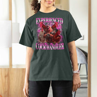 Embarrassing Adult Humor Experienced Cock Handler Inappropriate T Shirt For Women - Wonder Print Shop