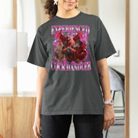 Embarrassing Adult Humor Experienced Cock Handler Inappropriate T Shirt For Women - Wonder Print Shop