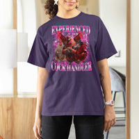 Embarrassing Adult Humor Experienced Cock Handler Inappropriate T Shirt For Women - Wonder Print Shop