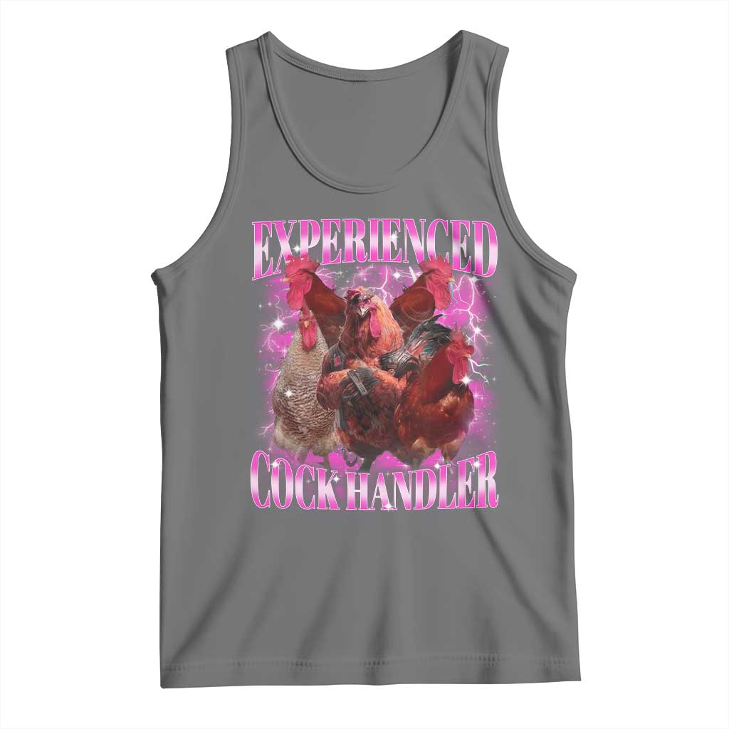 Embarrassing Adult Humor Experienced Cock Handler Inappropriate Tank Top - Wonder Print Shop