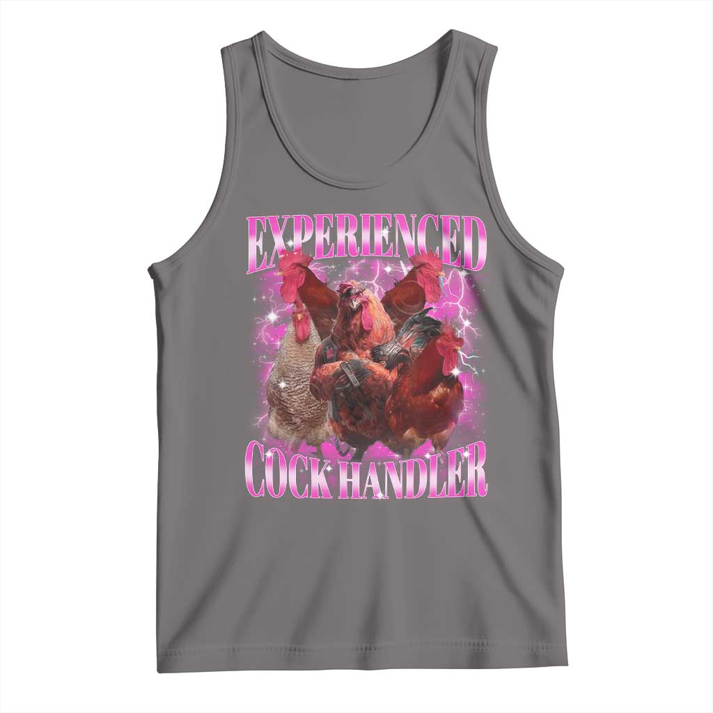 Embarrassing Adult Humor Experienced Cock Handler Inappropriate Tank Top - Wonder Print Shop
