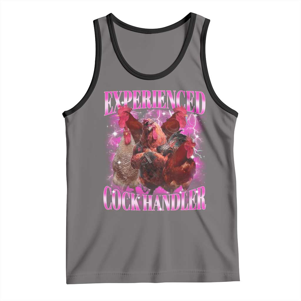 Embarrassing Adult Humor Experienced Cock Handler Inappropriate Tank Top - Wonder Print Shop