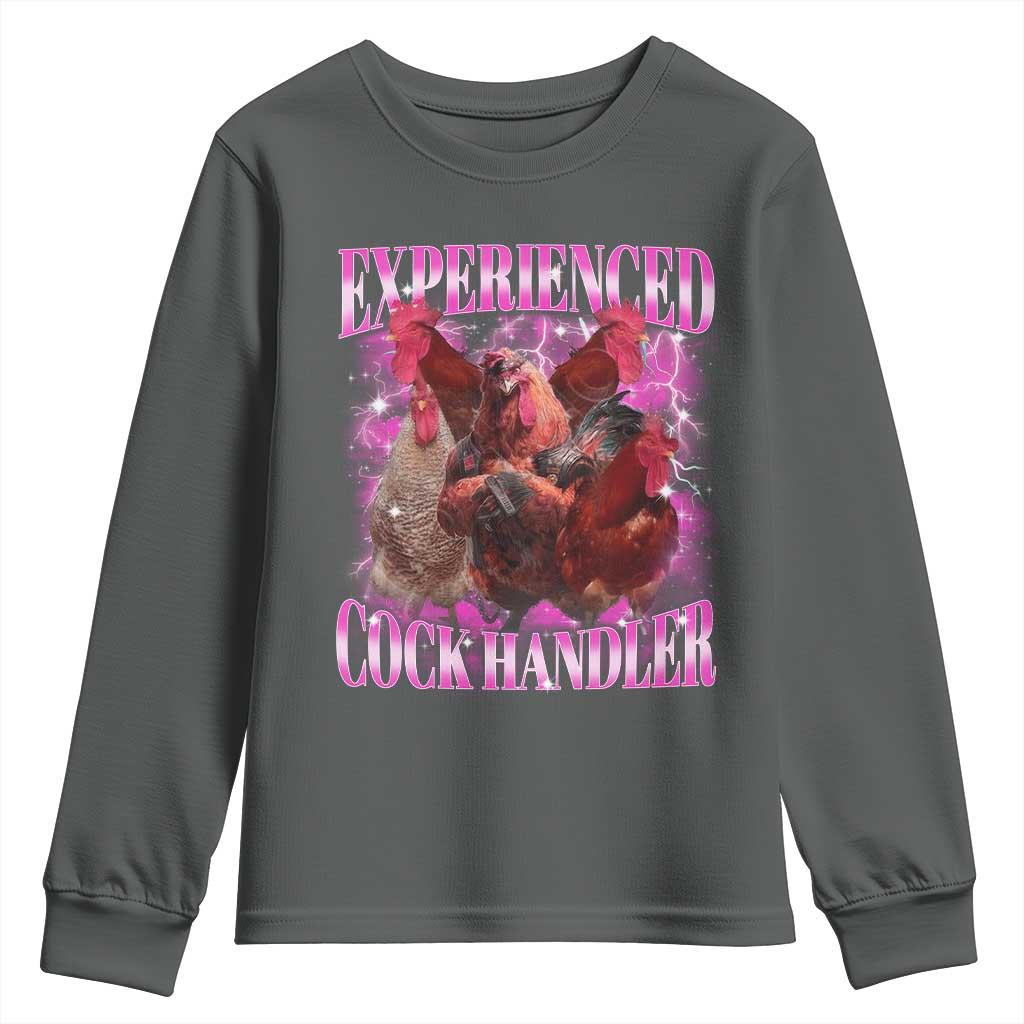 Embarrassing Adult Humor Experienced Cock Handler Inappropriate Youth Sweatshirt - Wonder Print Shop