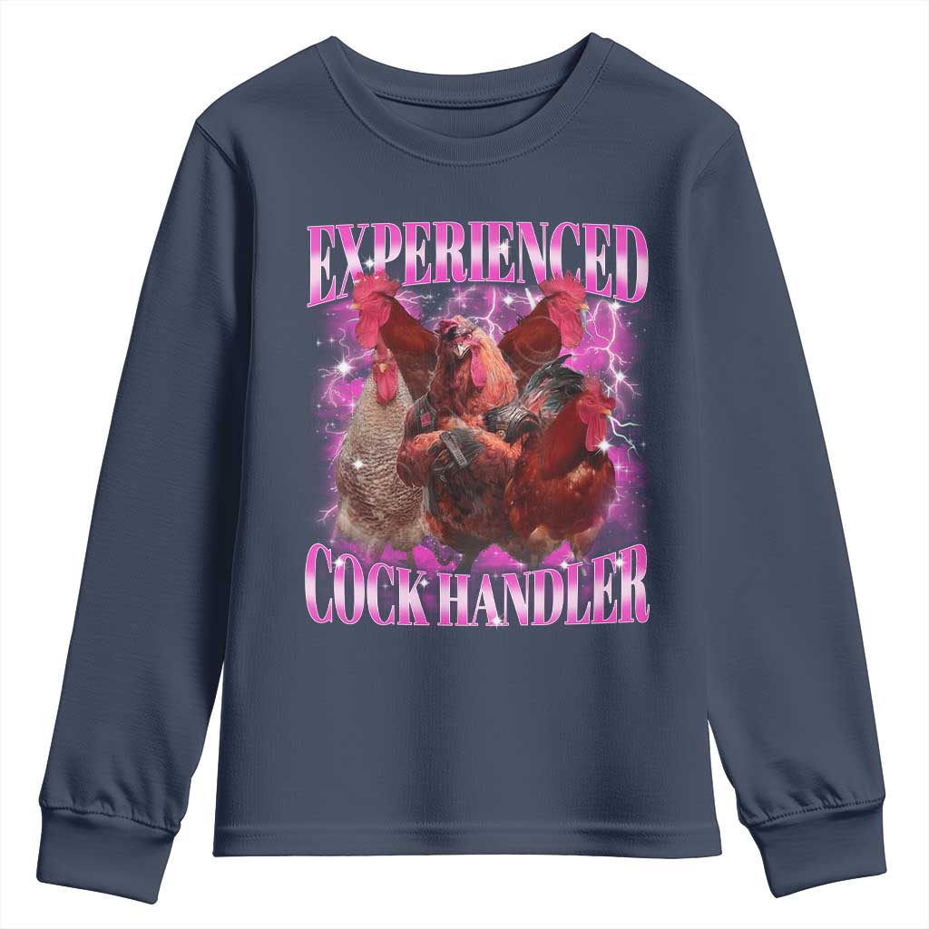 Embarrassing Adult Humor Experienced Cock Handler Inappropriate Youth Sweatshirt - Wonder Print Shop