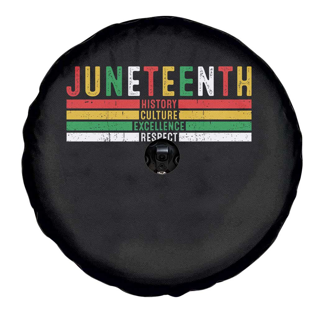 Juneteenth Spare Tire Cover Black History Culture Excellence Respect Retro Vintage