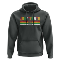 Juneteenth Hoodie Black History Culture Excellence Respect Retro Vintage