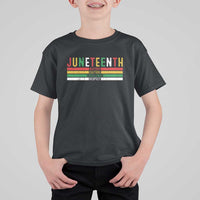 Juneteenth T Shirt For Kid Black History Culture Excellence Respect Retro Vintage