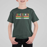 Juneteenth T Shirt For Kid Black History Culture Excellence Respect Retro Vintage