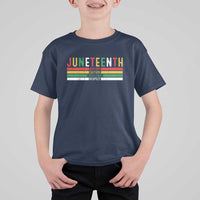 Juneteenth T Shirt For Kid Black History Culture Excellence Respect Retro Vintage