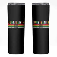 Juneteenth Skinny Tumbler Black History Culture Excellence Respect Retro Vintage