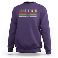 Juneteenth Sweatshirt Black History Culture Excellence Respect Retro Vintage