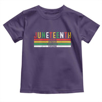 Juneteenth Toddler T Shirt Black History Culture Excellence Respect Retro Vintage