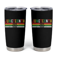 Juneteenth Tumbler Cup Black History Culture Excellence Respect Retro Vintage