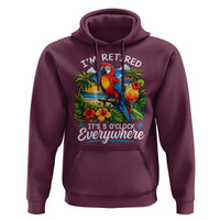 Humor Retirement Hoodie Im Retired 5 OClock Everywhere Vintage Beach Parrot Cocktail