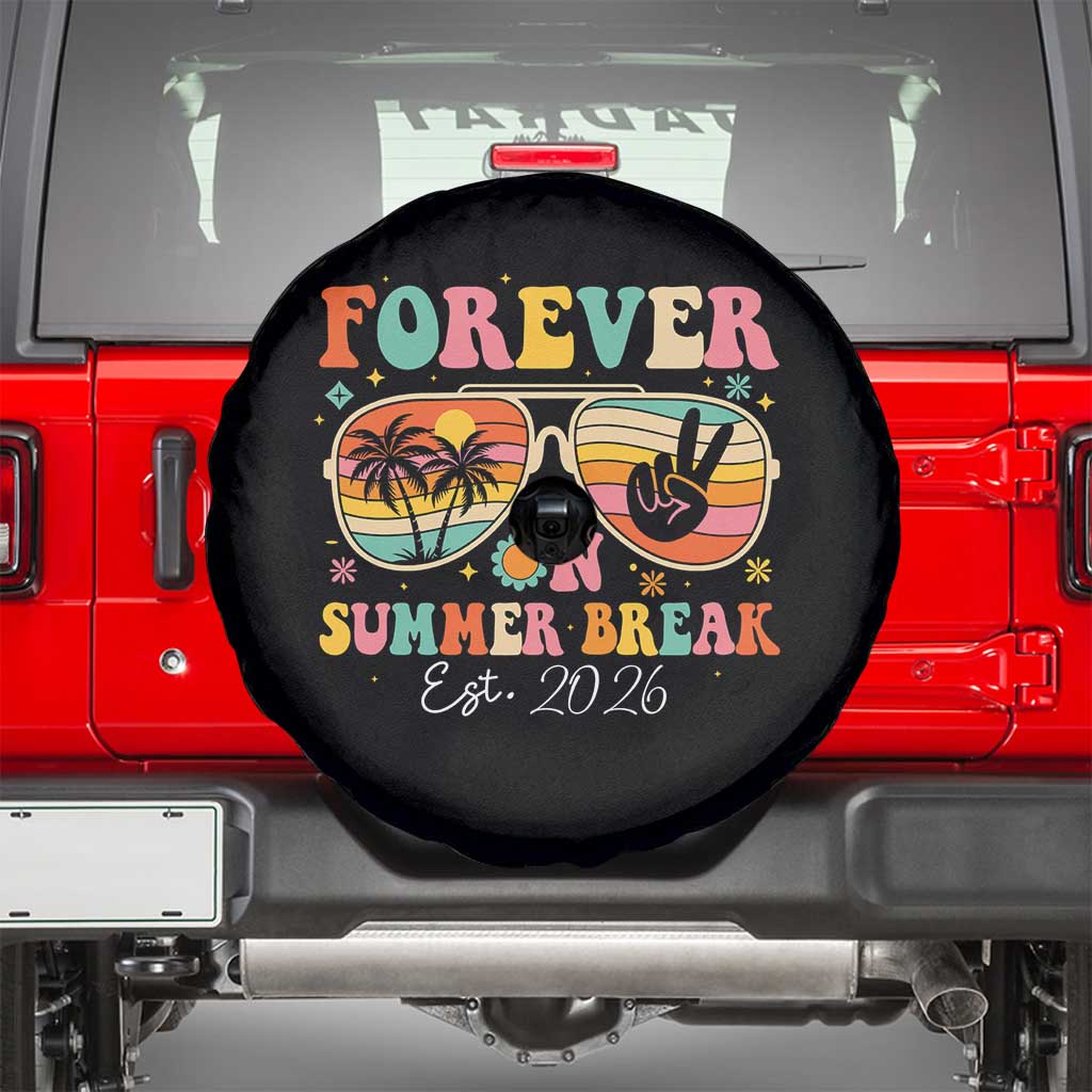 Retired Teacher Gift Spare Tire Cover Forever On Summer Break Retirement 2026