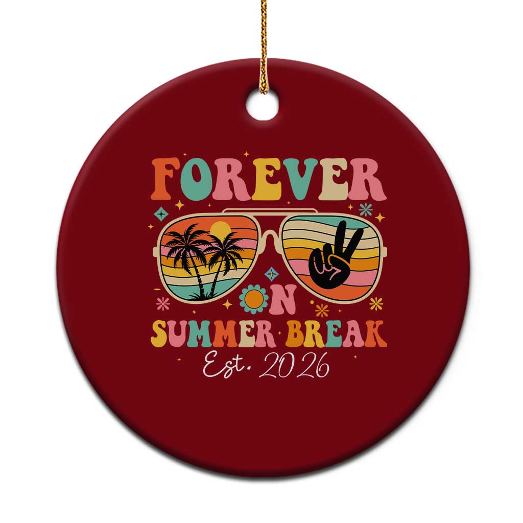 Retired Teacher Gift Ceramic Ornament Forever On Summer Break Retirement 2026