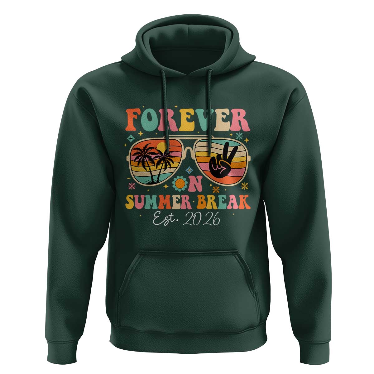 Retired Teacher Gift Hoodie Forever On Summer Break Retirement 2026
