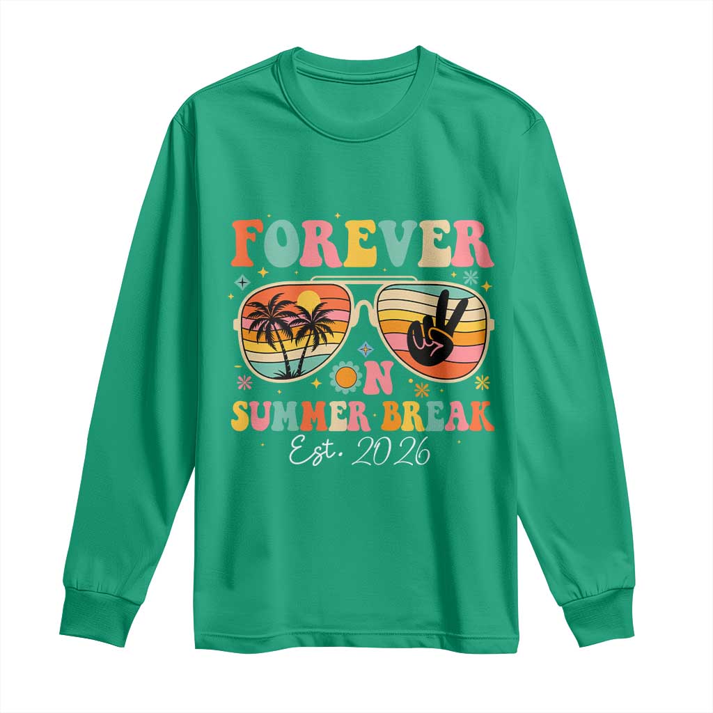 Retired Teacher Gift Long Sleeve Shirt Forever On Summer Break Retirement 2026
