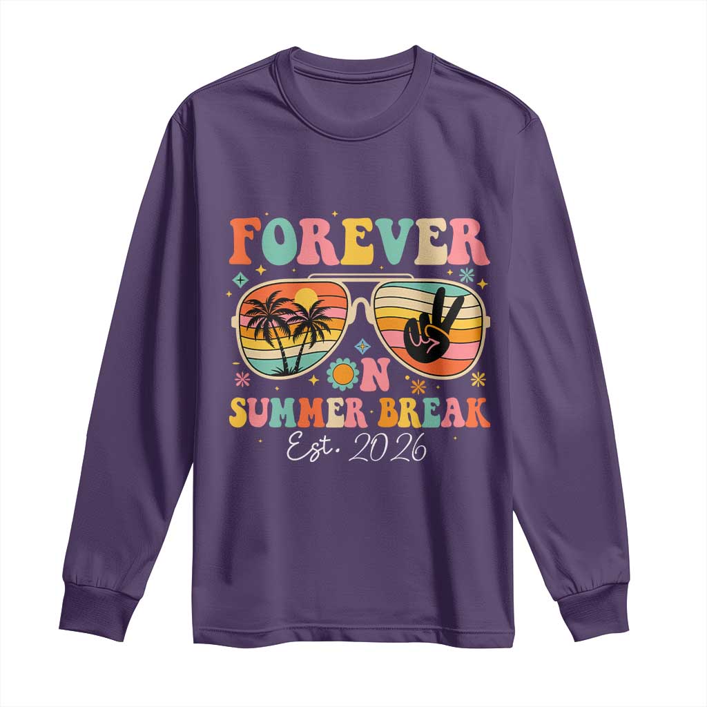 Retired Teacher Gift Long Sleeve Shirt Forever On Summer Break Retirement 2026