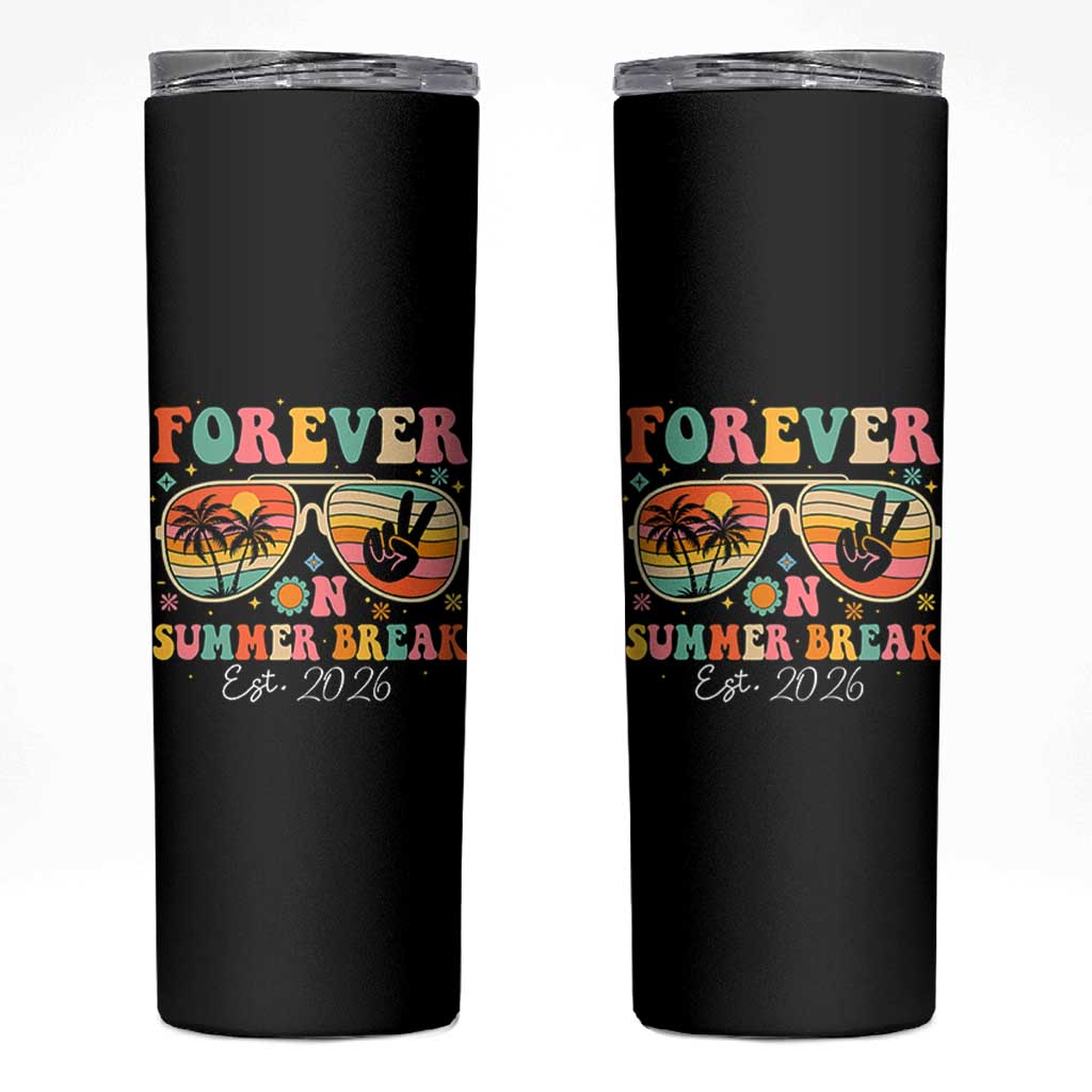 Retired Teacher Gift Skinny Tumbler Forever On Summer Break Retirement 2026