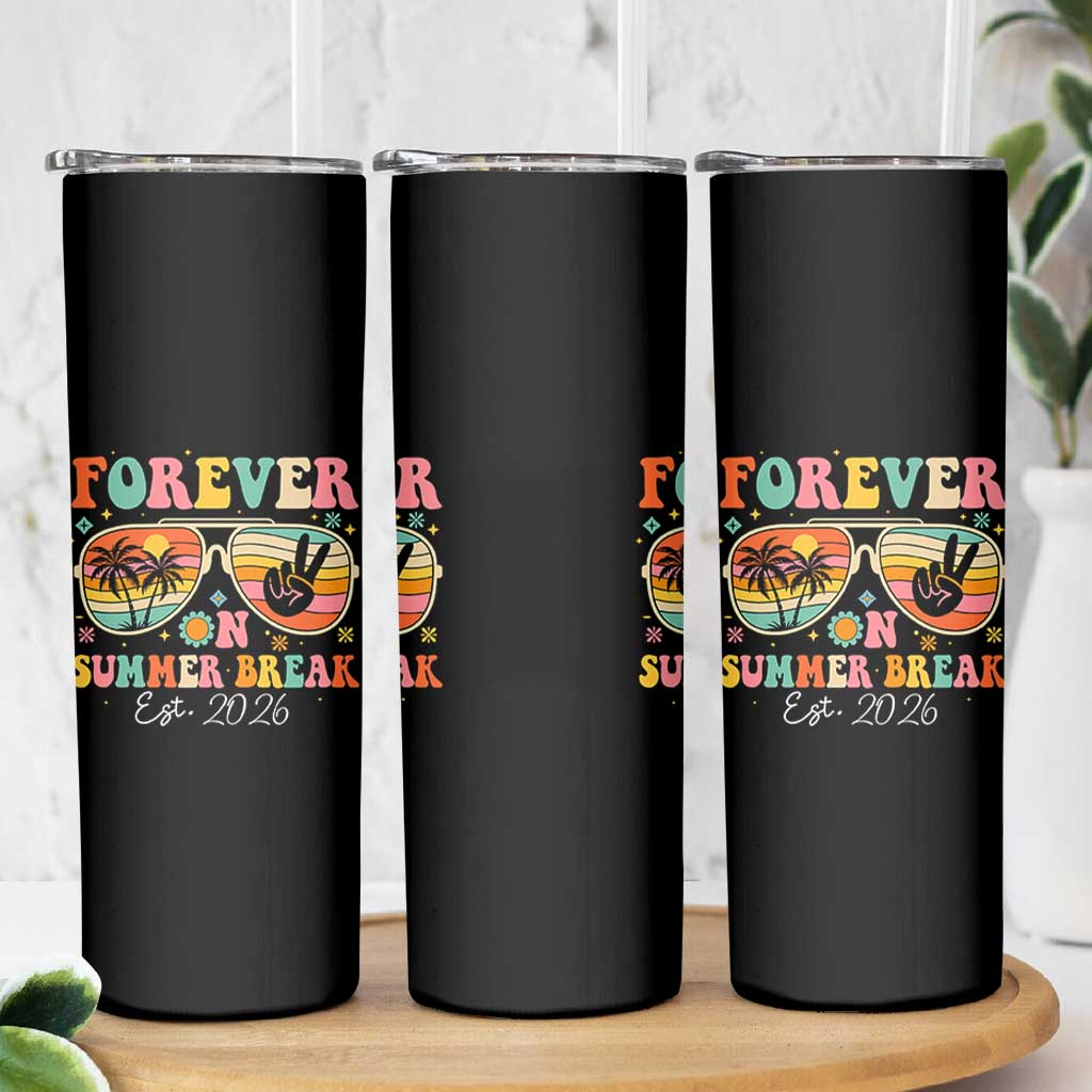 Retired Teacher Gift Skinny Tumbler Forever On Summer Break Retirement 2026