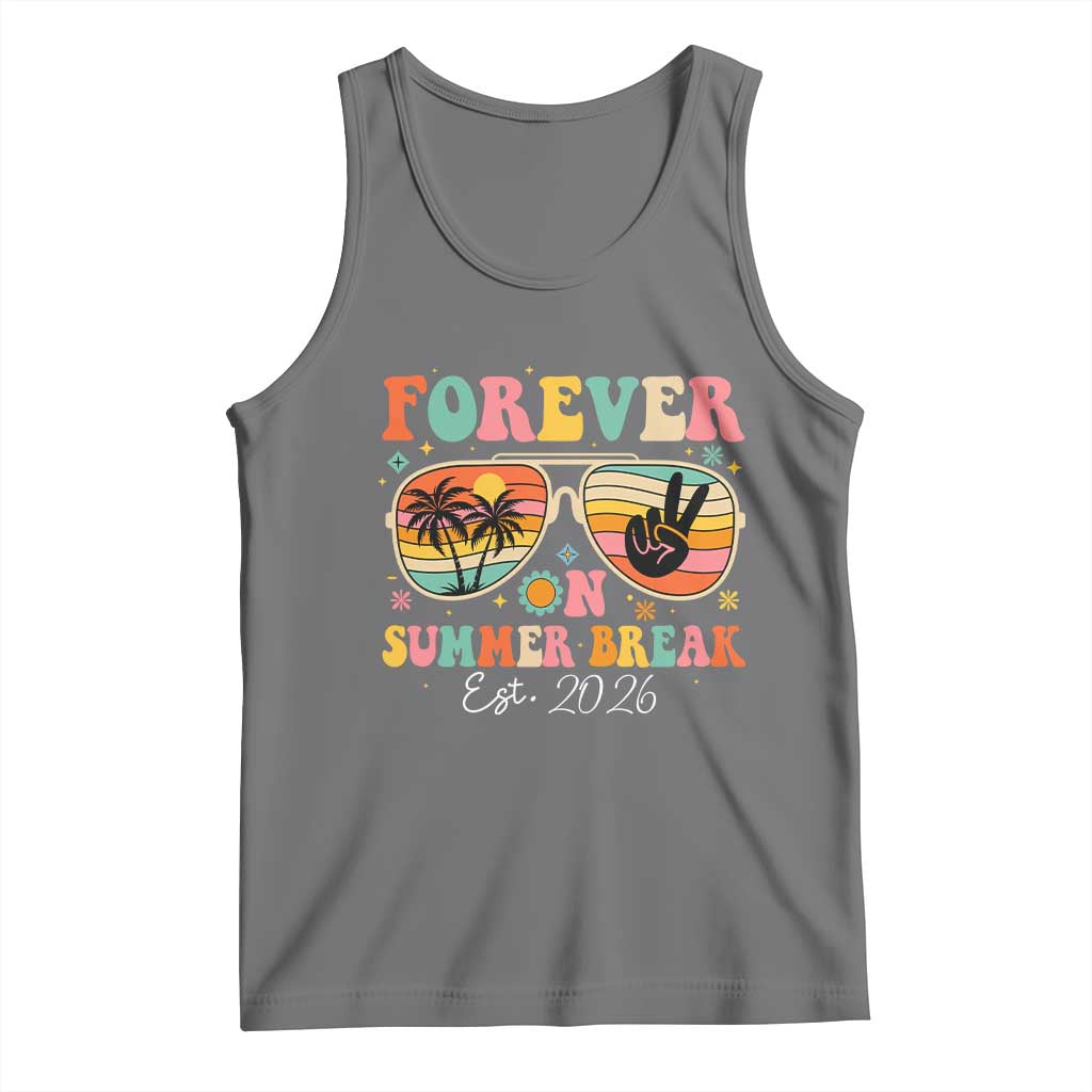 Retired Teacher Gift Tank Top Forever On Summer Break Retirement 2026