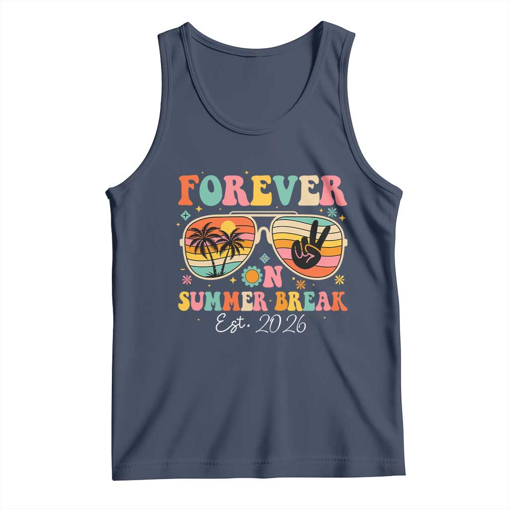 Retired Teacher Gift Tank Top Forever On Summer Break Retirement 2026