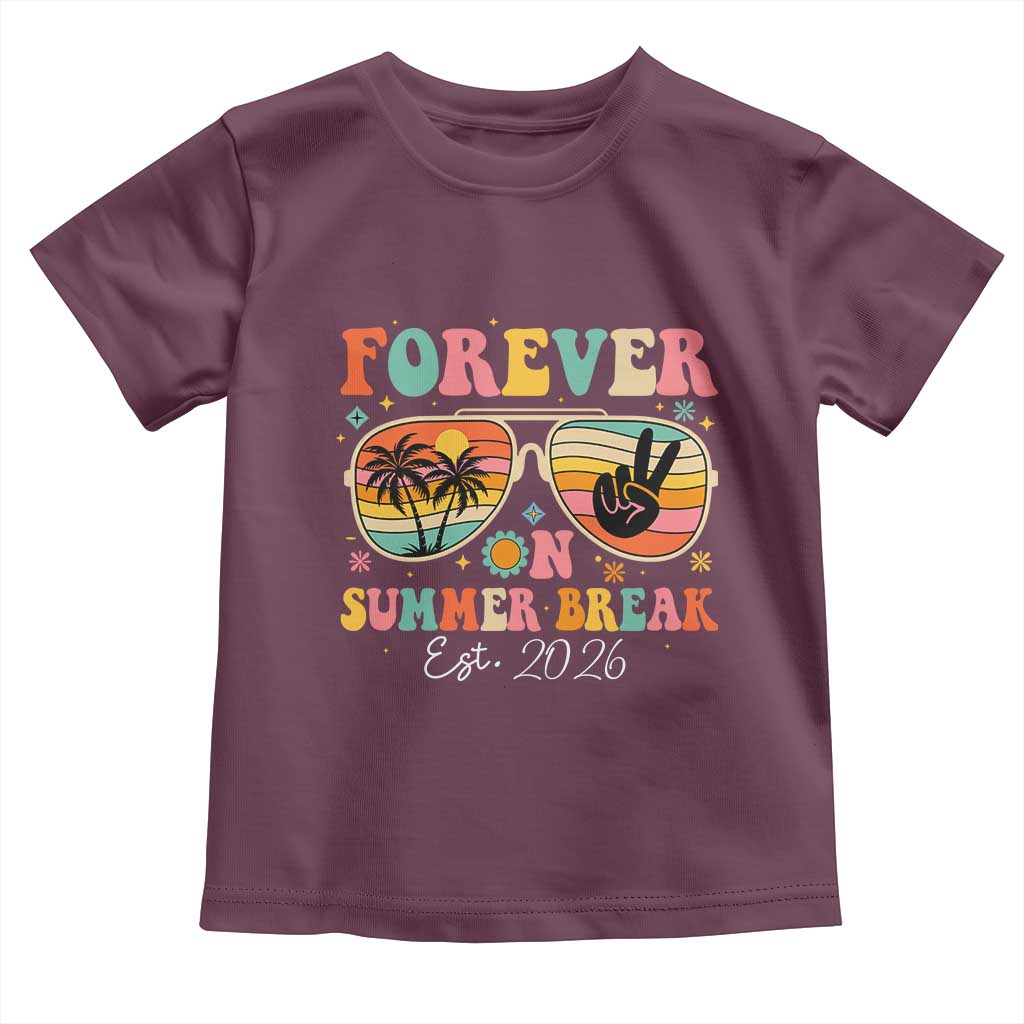 Retired Teacher Gift Toddler T Shirt Forever On Summer Break Retirement 2026