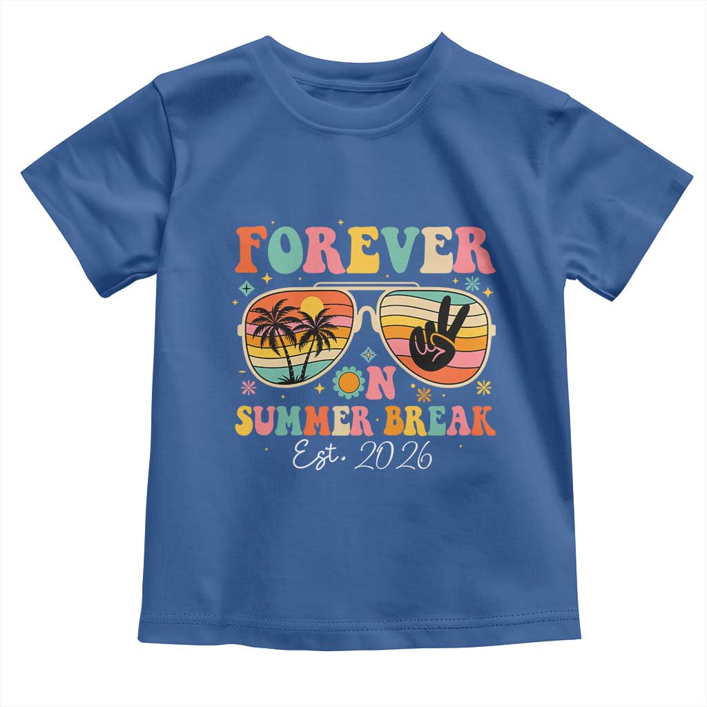Retired Teacher Gift Toddler T Shirt Forever On Summer Break Retirement 2026