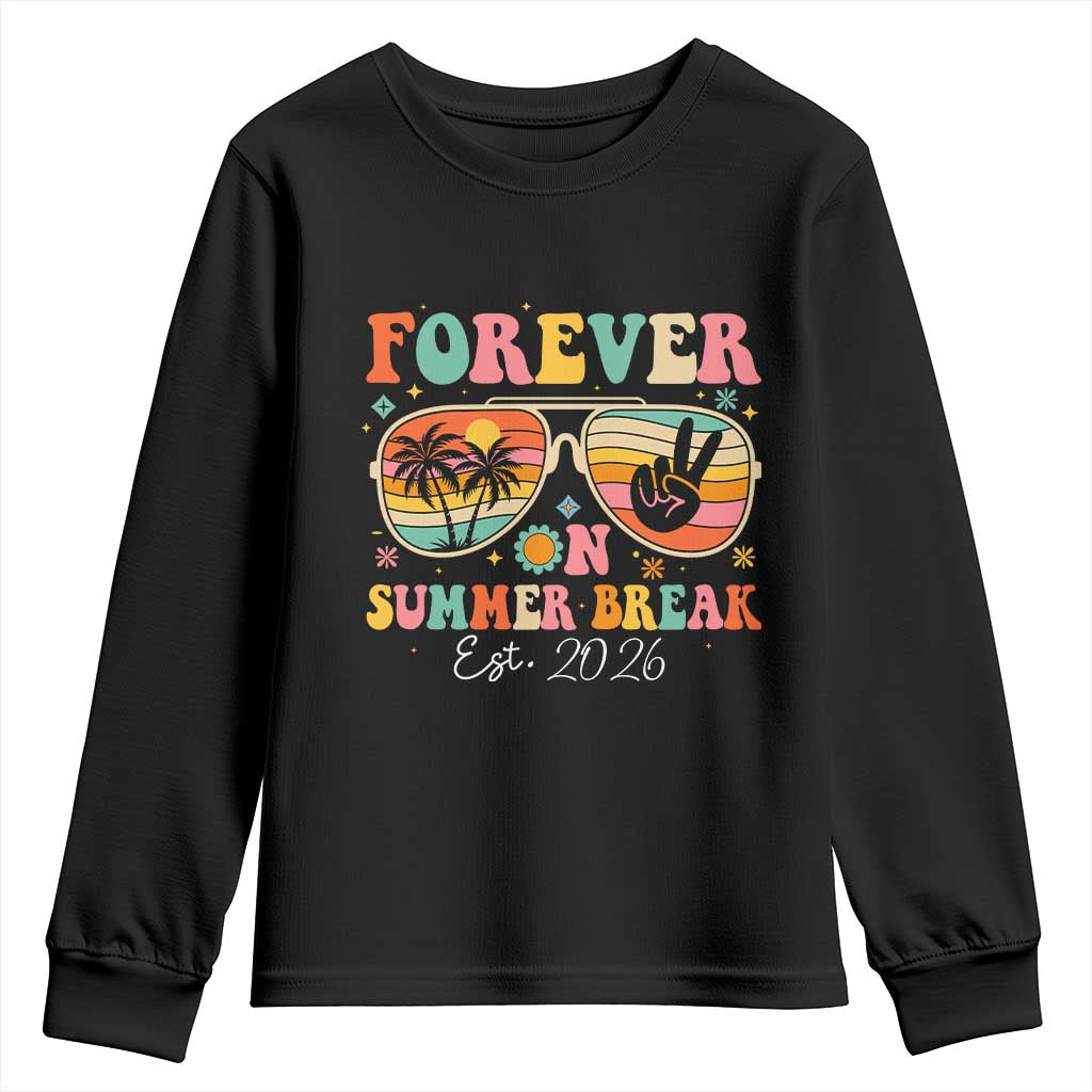 Retired Teacher Gift Youth Sweatshirt Forever On Summer Break Retirement 2026